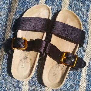 Muche & Muchette Satin Buckle Sandals